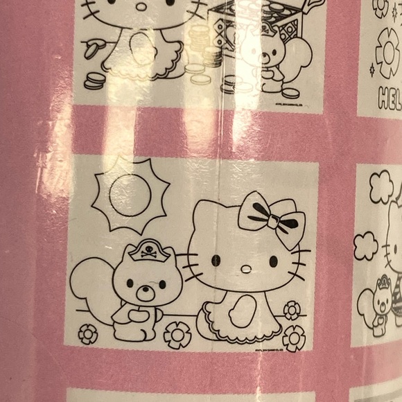 Hello Kitty Jumbo Color Roll With 3 Crayons # SIL-34206 By Sanrio New 2014 - Picture 10 of 15